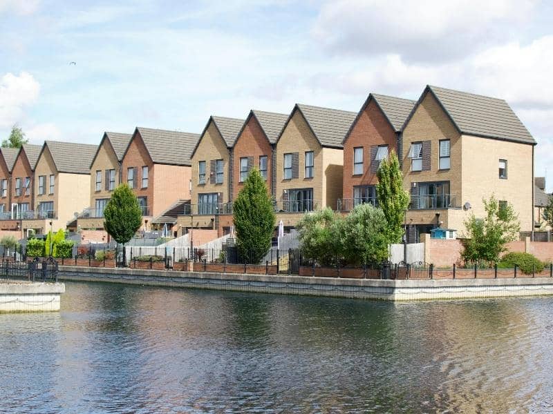 Waterfront residential properties where elevation certificates help support flood insurance, lending reviews, and compliance documentation.